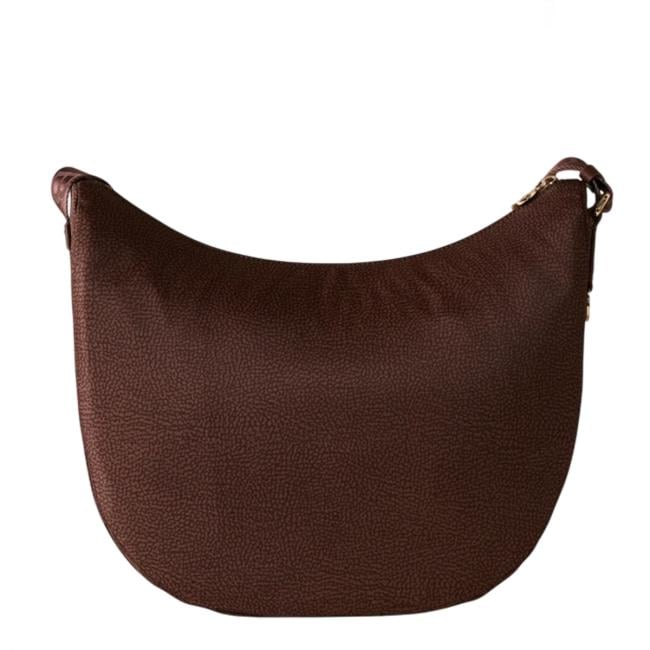 Borbonese Borsa Luna Bag Medium con taschino Noisette - 934109I15038 - 4