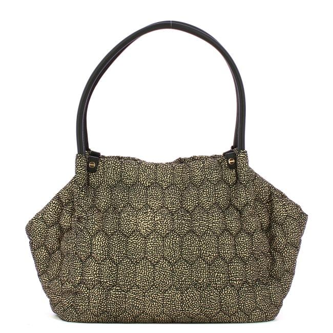 Borbonese Honey bag shopping medium OP Naturale Nero - 91010127AH1X11 - 1