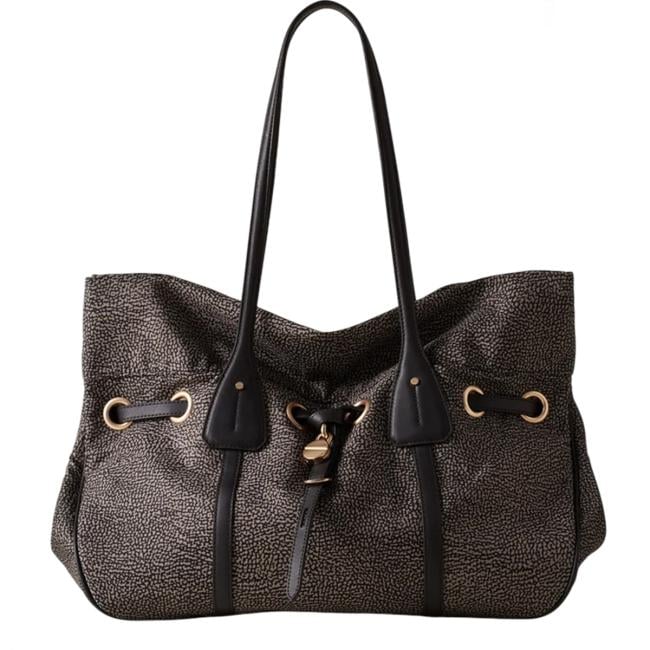 Borbonese Prive shopping large Catrame - 91010230AH1M32 - 1