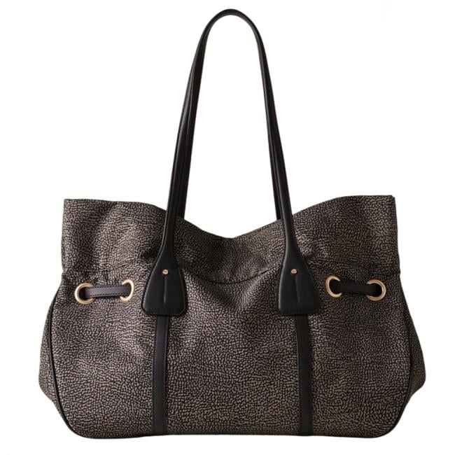 Borbonese Prive shopping large Catrame - 91010230AH1M32 - 3