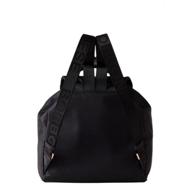 Borbonese Zaino Medium Dark Black - 91010051AH1Y66 - 4