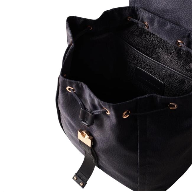 Borbonese Zaino Medium Dark Black - 91010051AH1Y66 - 6