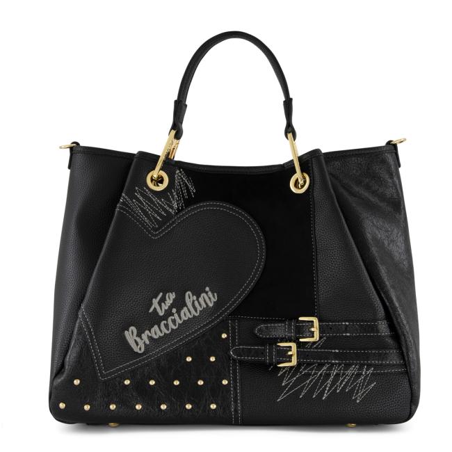 Braccialini Amy Patchwork Nero - 1