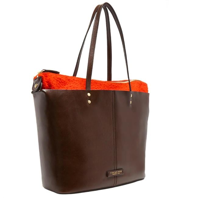 The Bridge Lisa Shopping bag Moka Oro - 042006E6 TV - 3