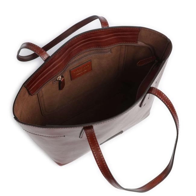 The Bridge Guelfa shopping bag Marrone Oro - 44361055 14 - 3
