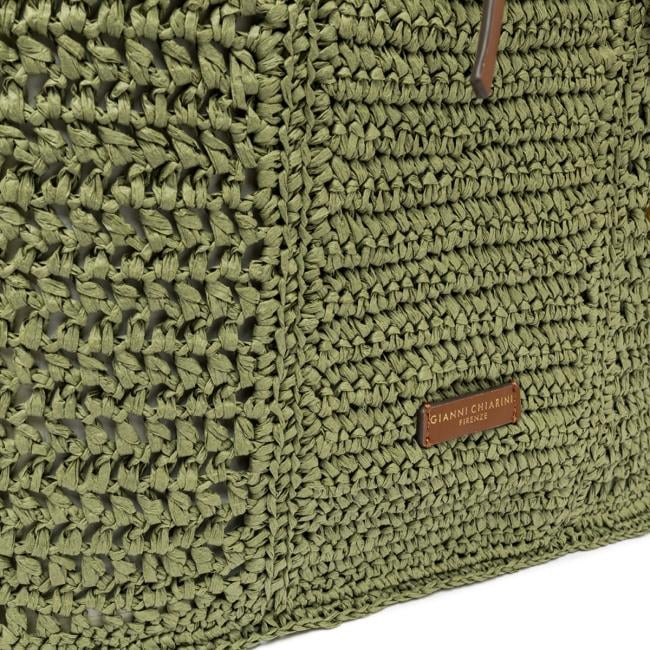 Gianni Chiarini Borsa a spalla Nefeli in paglia Taiga - 4