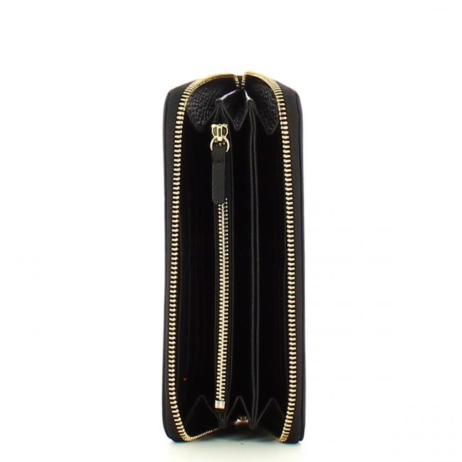 Coccinelle Portafoglio Metallic Soft Zip Around Noir - 3