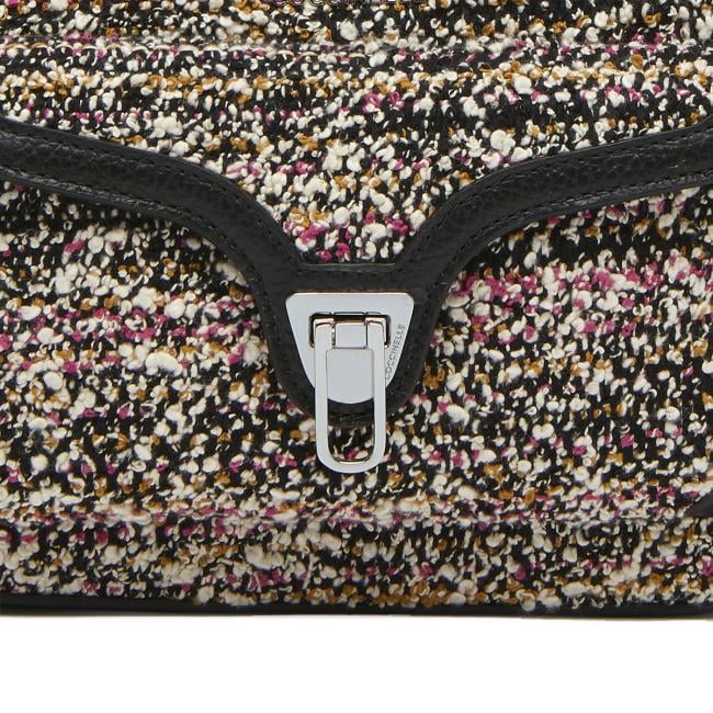 Coccinelle Borsa a tracolla Beat Soft Small Pixel Bouclè Medium Multicolor Pulp Pink Noir - 3