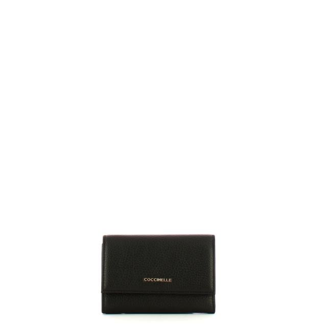 Coccinelle Portafoglio Metallic Soft Noir - 1