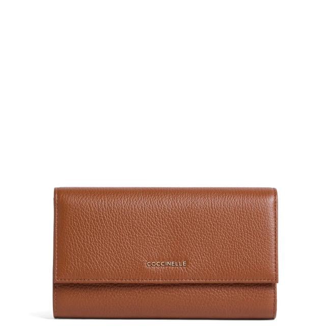 Coccinelle Portafoglio Metallic Soft Cognac - 1