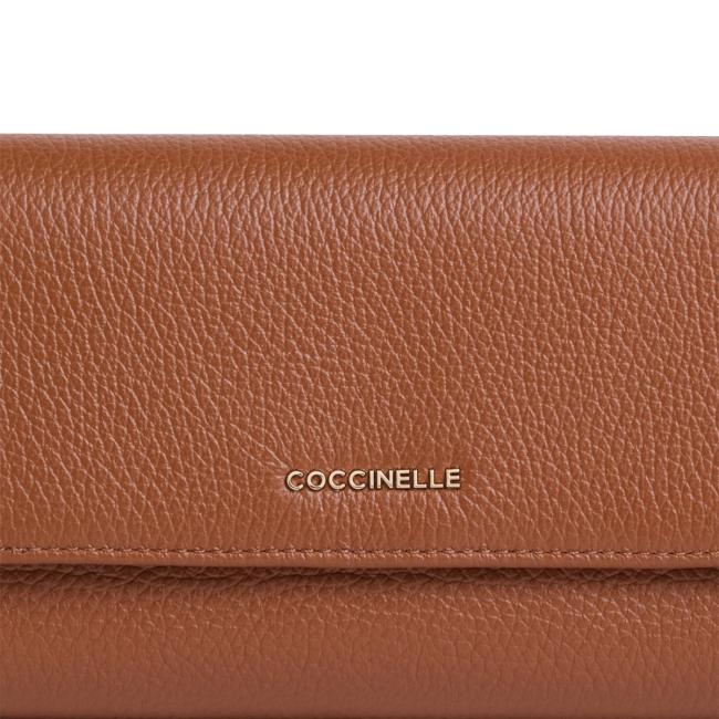 Coccinelle Portafoglio Metallic Soft Cognac - 3