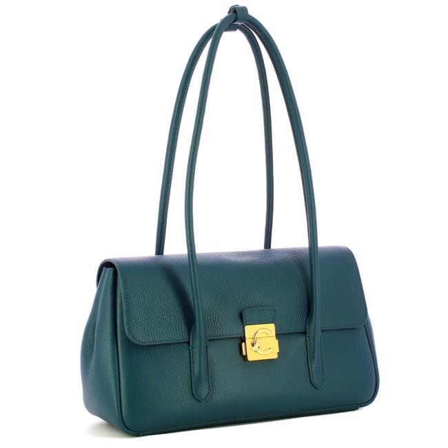 Coccinelle Borsa a spalla C-Me Lock Deep Blue - 2