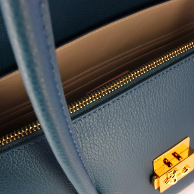Coccinelle Borsa a spalla C-Me Lock Deep Blue - 4
