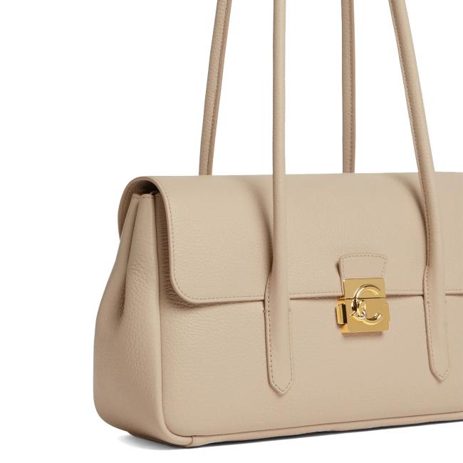 Coccinelle Borsa a spalla C-Me Lock Sandshell - 3