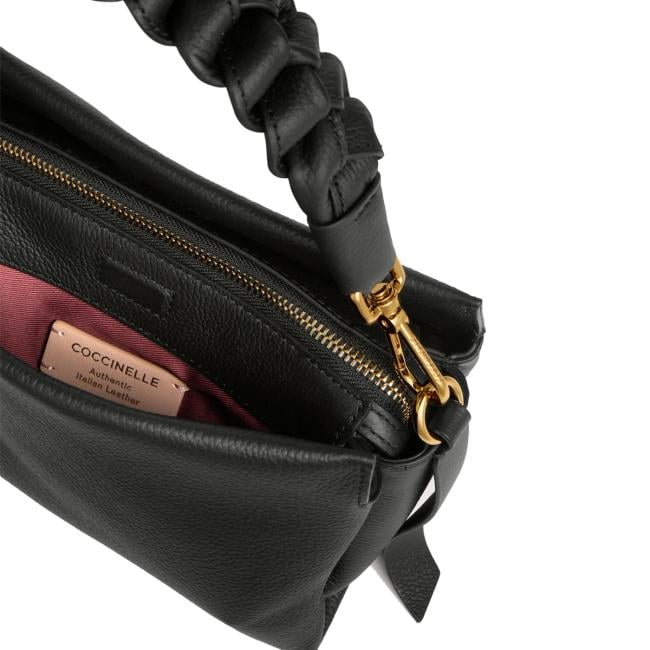 Coccinelle Borsa a mano Boheme Double Noir Cognac - 4