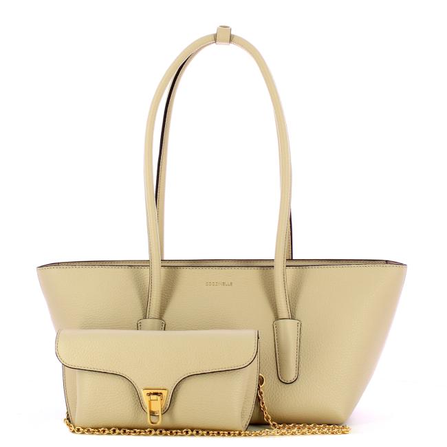 Coccinelle Shopper Double Beat Sandshell - 4