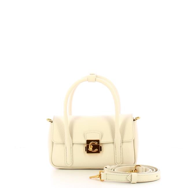 Coccinelle Borsa a mano C-Me Lock Mini Pearl - 4