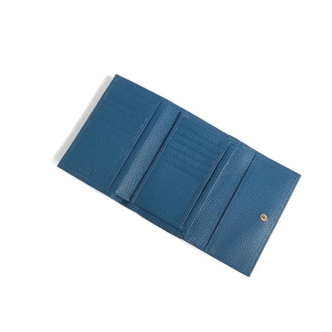 Coccinelle Portafoglio Medio Metallic Soft Deep Blue - 2