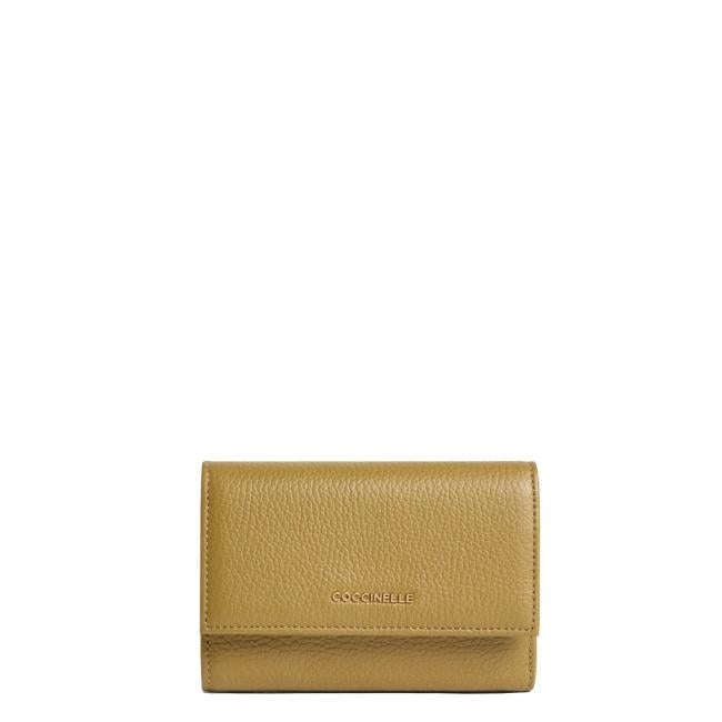 Coccinelle Portafoglio Medio Metallic Soft Seagrass - 1