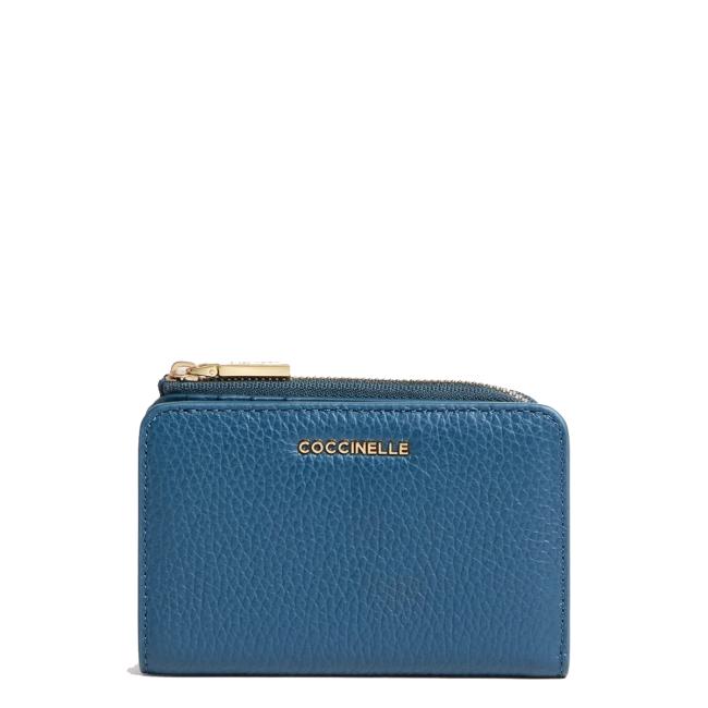 Coccinelle Portafoglio Metallic Soft Deep Blue - 1