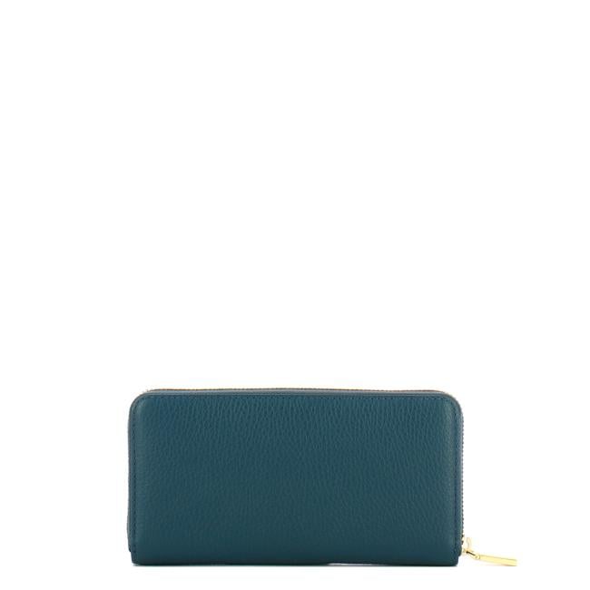 Coccinelle Portafoglio Metallic Soft Zip Around Deep Blue - 2
