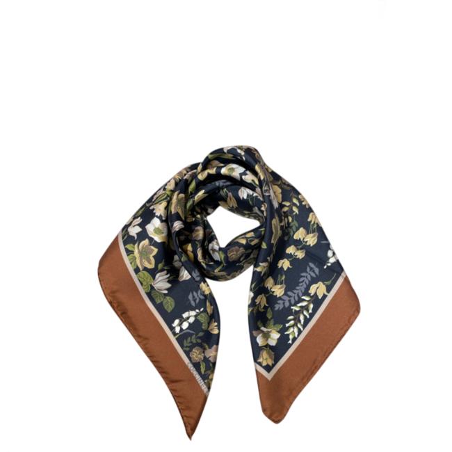 Coccinelle Foulard 90x90 Floral Tapestry Multi Midnight Blue - 1