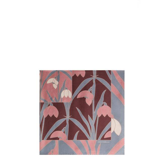Coccinelle Foulard 90x90 Maxi Snowdrops Multi Winter Rose - 3