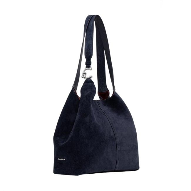 Coccinelle Borsa a spalla C-Easy Suede Midnight Blue - 2