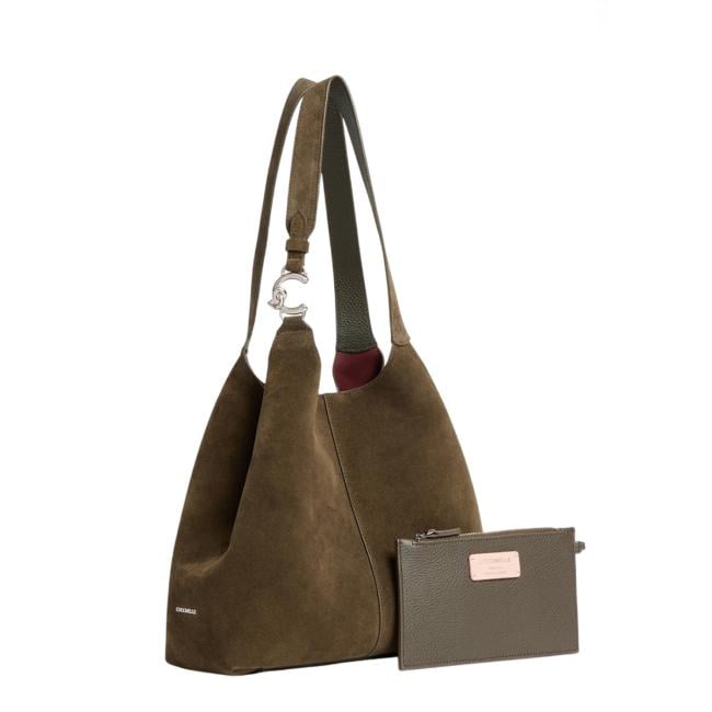 Coccinelle Borsa a spalla C-Easy Suede Fango - 2