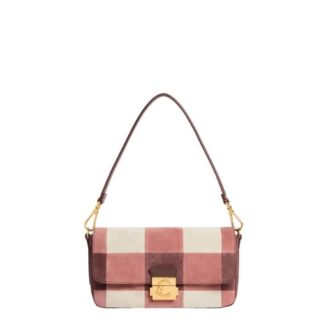 Coccinelle C-Me Lock suede Medium Multi Winter Rose Berry - 1