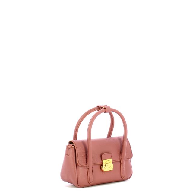 Coccinelle Borsa a mano C-Me Lock Mini Winter Rose - 2