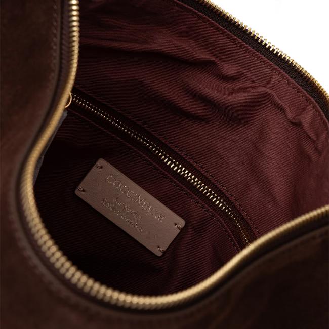 Coccinelle Hobo Thess suede Large Brunette - 4