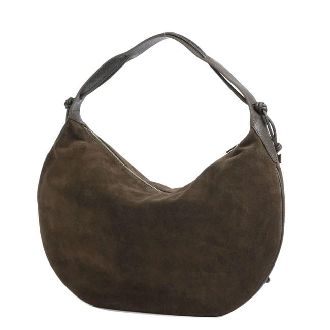 Coccinelle Hobo Thess suede Large Fango - 2