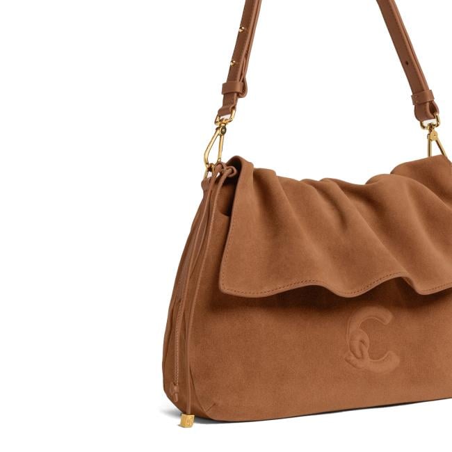 Coccinelle Borsa a spalla Lidia Suede Small Cognac - 3