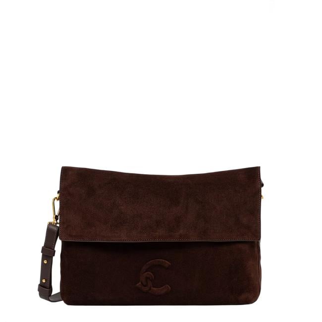 Coccinelle Borsa a spalla Lidia Suede Small Brunette - 1