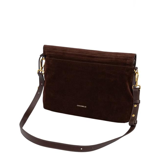 Coccinelle Borsa a spalla Lidia Suede Small Brunette - 3
