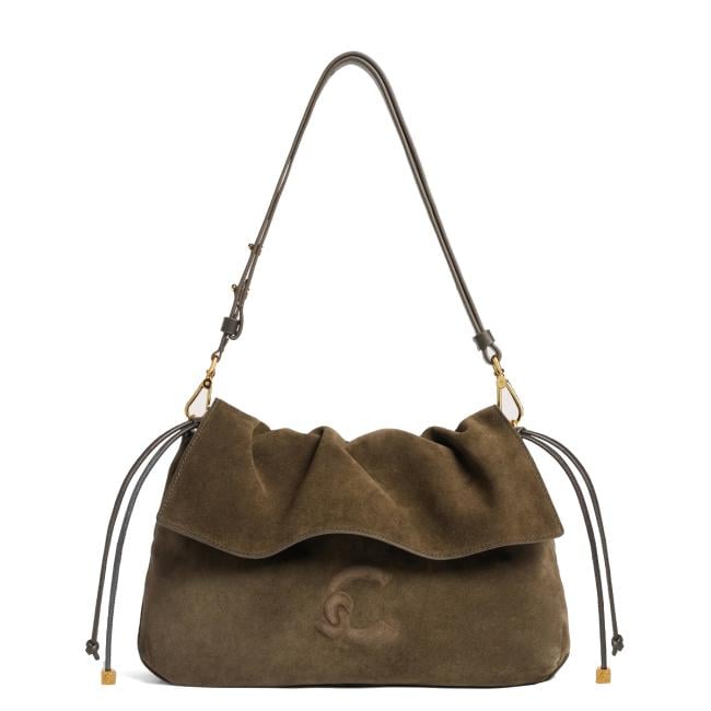 Coccinelle Borsa a spalla Lidia Suede Small Fango - 1