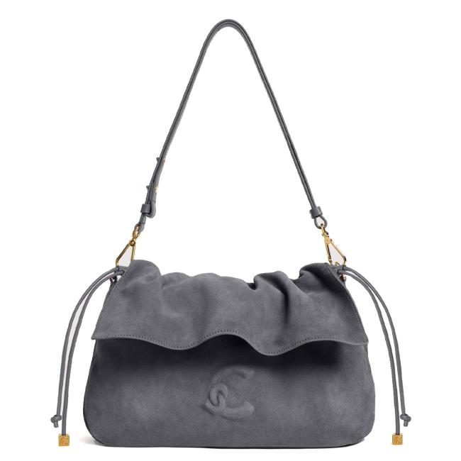 Coccinelle Borsa a spalla Lidia Suede Small Stove - 1