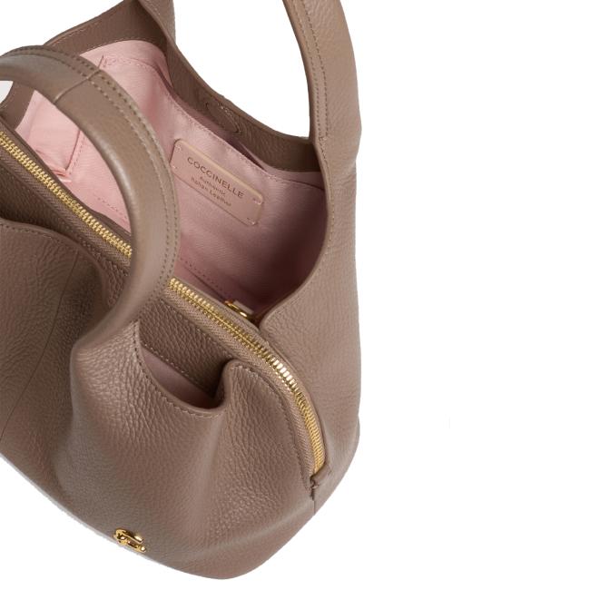 Coccinelle Borsa a mano Nell Small Warm Taupe - 4