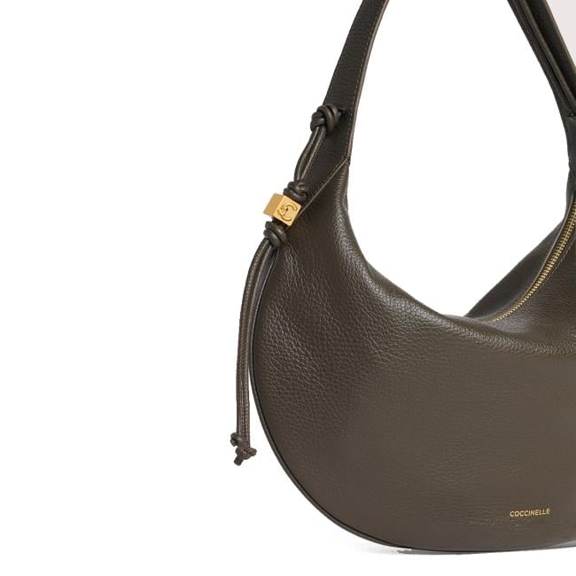 Coccinelle Hobo Bag Thess Medium Fango - 3