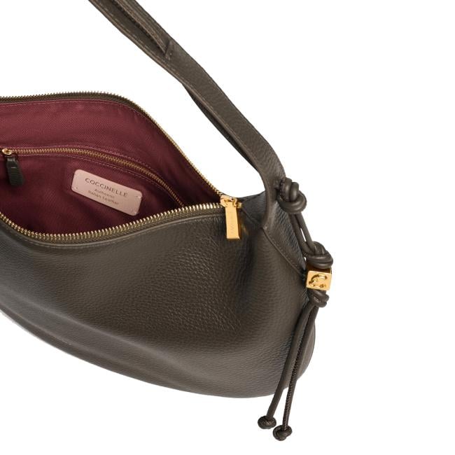 Coccinelle Hobo Bag Thess Medium Fango - 4