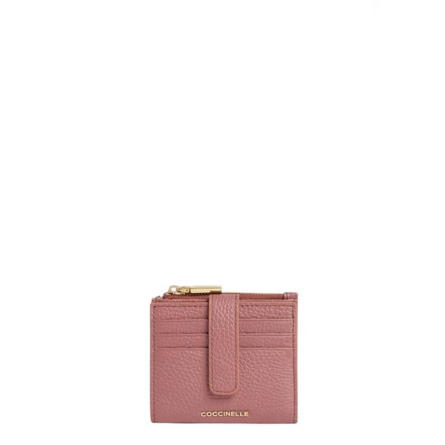 Coccinelle Porta Tessere Metallic Soft Small Winter Rose - 1
