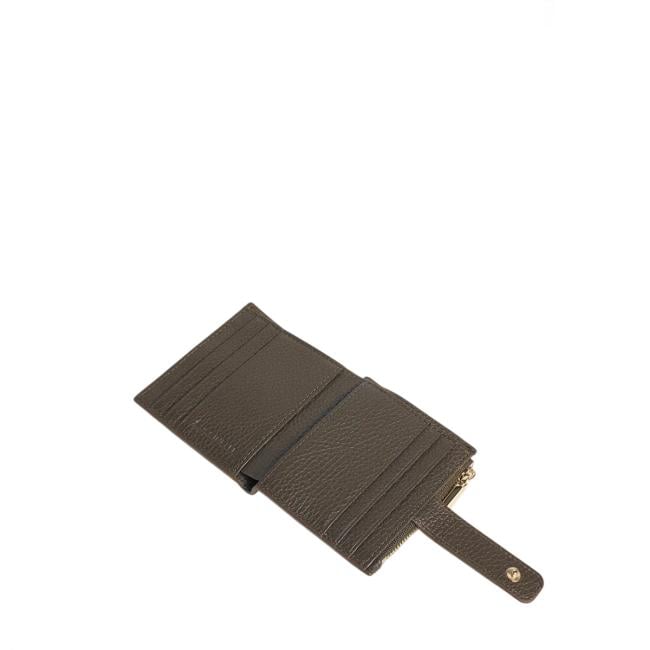 Coccinelle Porta Tessere Metallic Soft Small Fango - 2