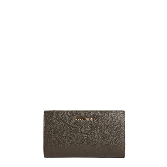 Coccinelle Portafoglio Metallic Soft Fango - 1