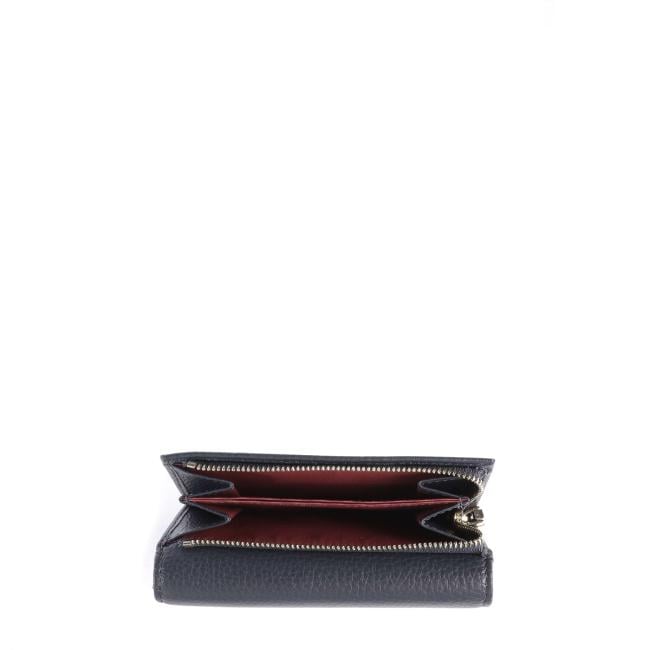 Coccinelle Portafoglio Medio Metallic Soft Midnight Blue - 3
