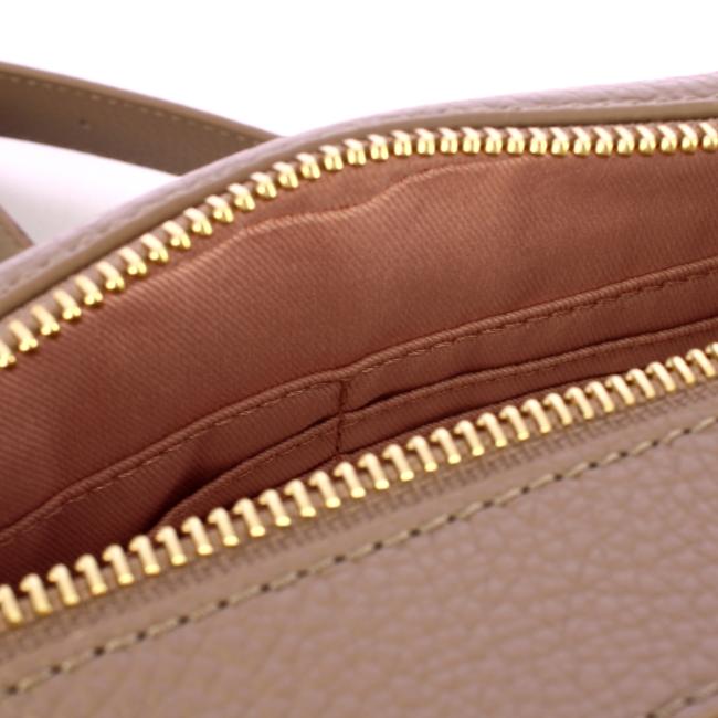 Coccinelle Alpha tracollina doppia zip Warm Taupe - E1GTP150285 N59 - 4