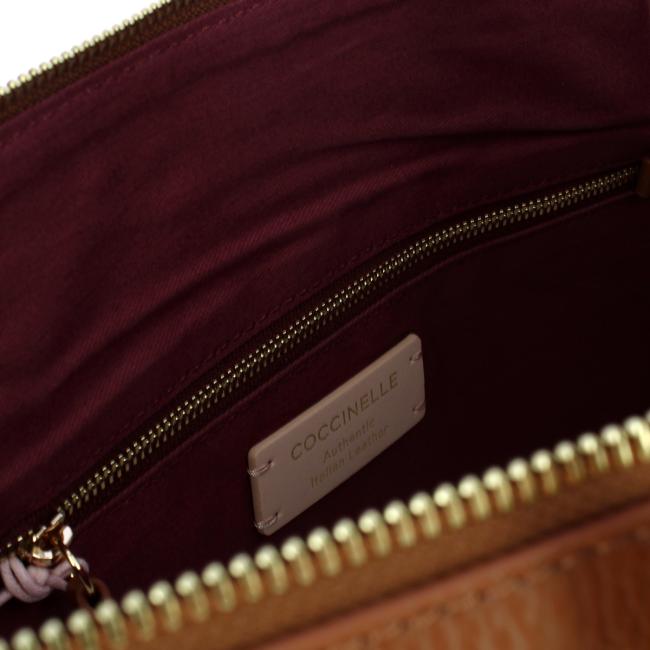 Coccinelle Alpha shopping bag Cognac - E1GTP110185 W11 - 4