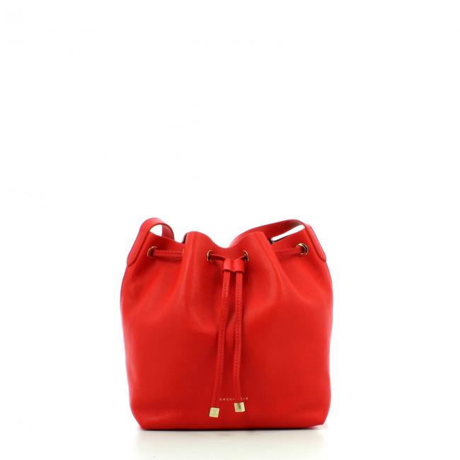Leather Shoulder Bag-ROSSO215-UN