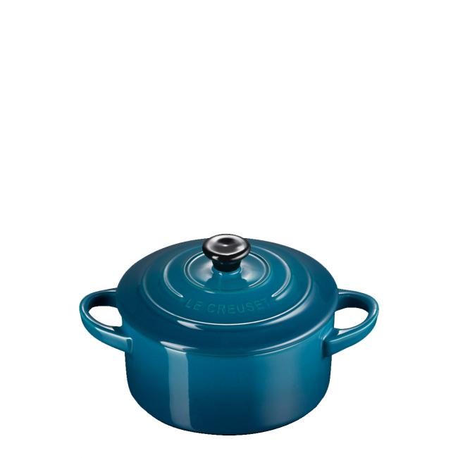 Le Creuset Mini Coccotte Rotonda 10 cm Deep Teal - 2