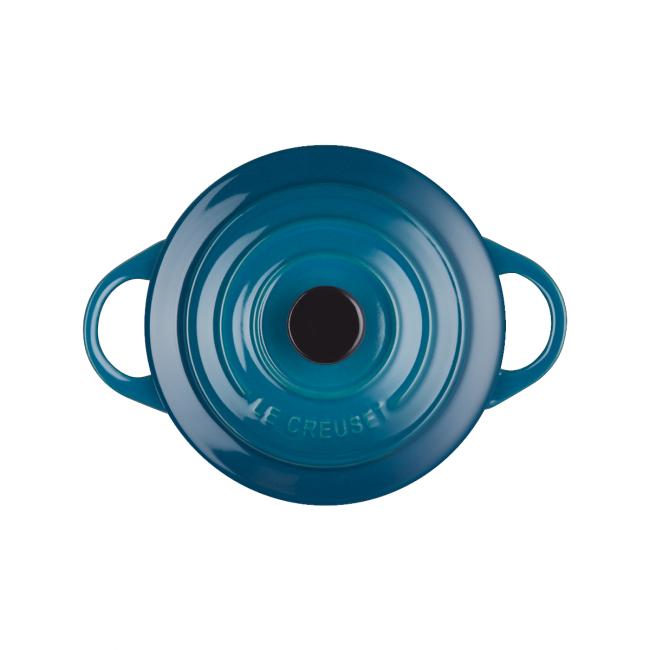Le Creuset Mini Coccotte Rotonda 10 cm Deep Teal - 4